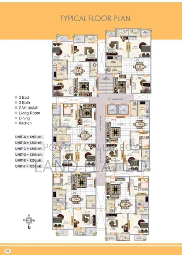 Land Share @ Uttar Badda, 1250sft
