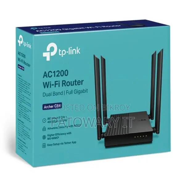 TP-Link Archer C64 AC1200 Dual-Band Full Gigabit WiFi Router