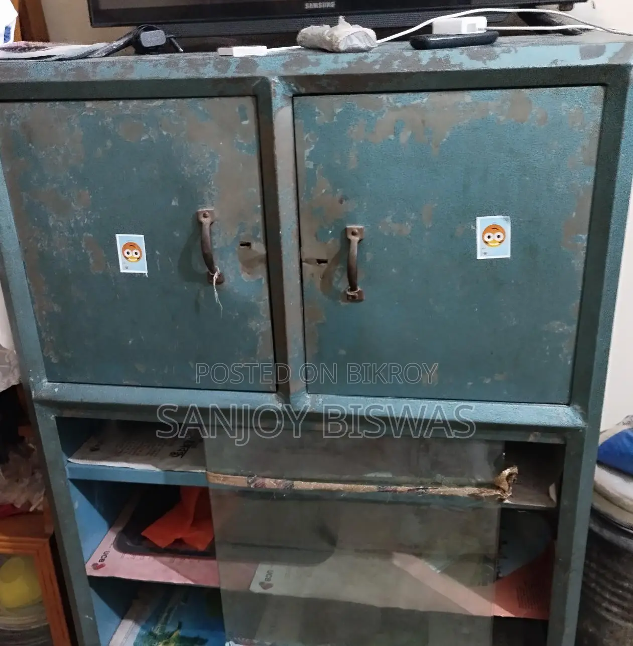 Used, Good Quality, Old Strong Steel Wardrobe