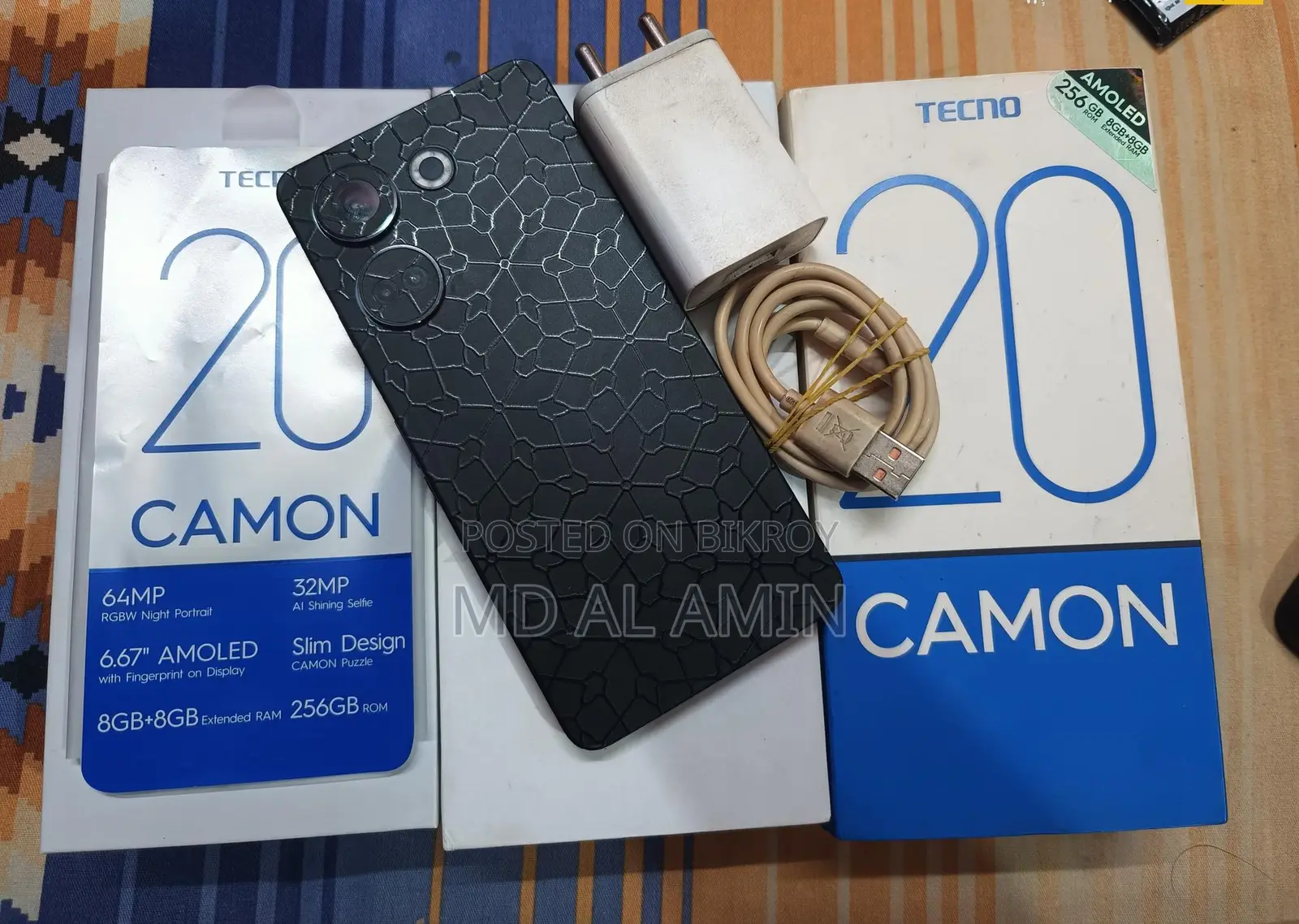 Tecno Camon 20 8/256 Gb full box (Used)