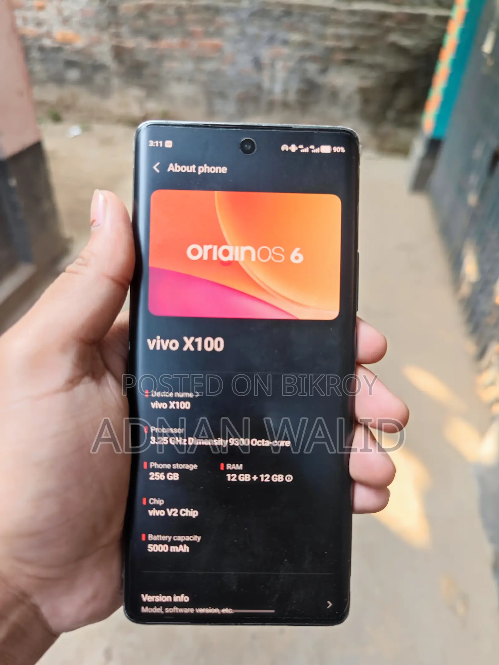 Vivo X100 (Global) 12/256 (ব্যবহৃত)
