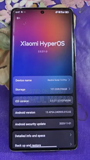 Xiaomi Redmi Note 14 pro (Used)