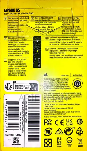 Corsair MP600 GS Gen4 M.2 NVMe 500GB SSD
