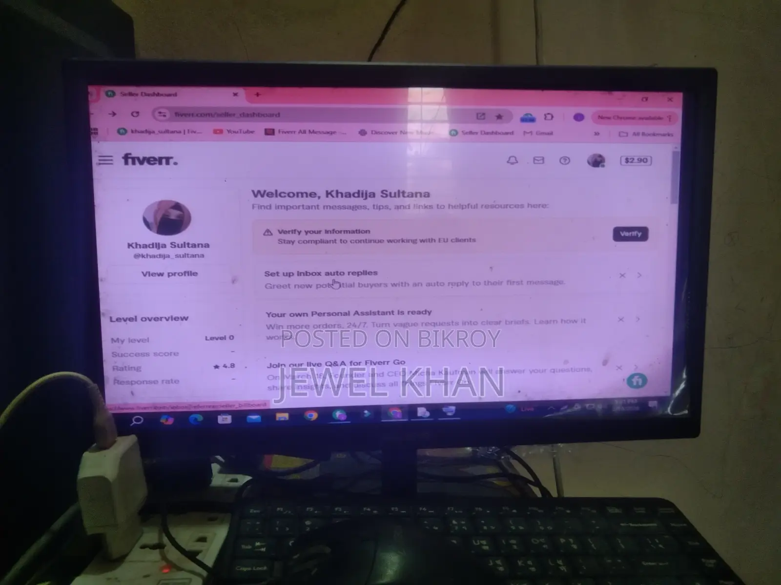Full PC Setup with Monitor for Sale