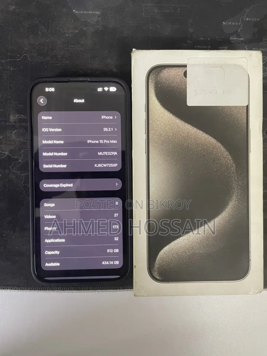 Apple iPhone 15 pro max (Used)