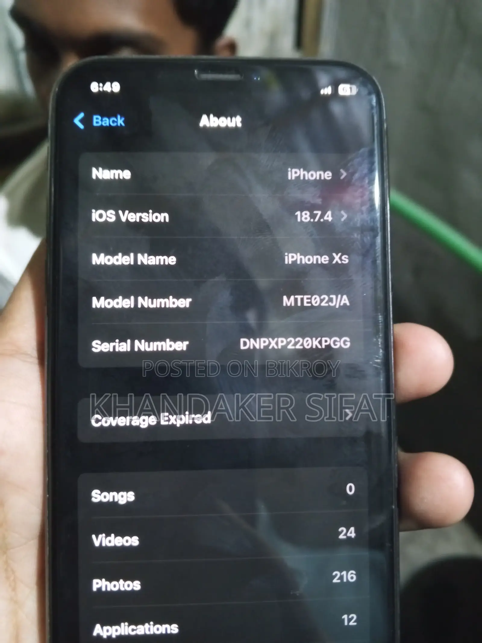 Apple iPhone XS (Used)