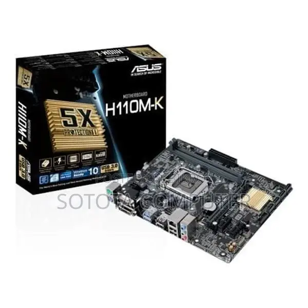 Original Korean Motherboard Gigabyte H61, H81, H110 With 1-Year Guarantee