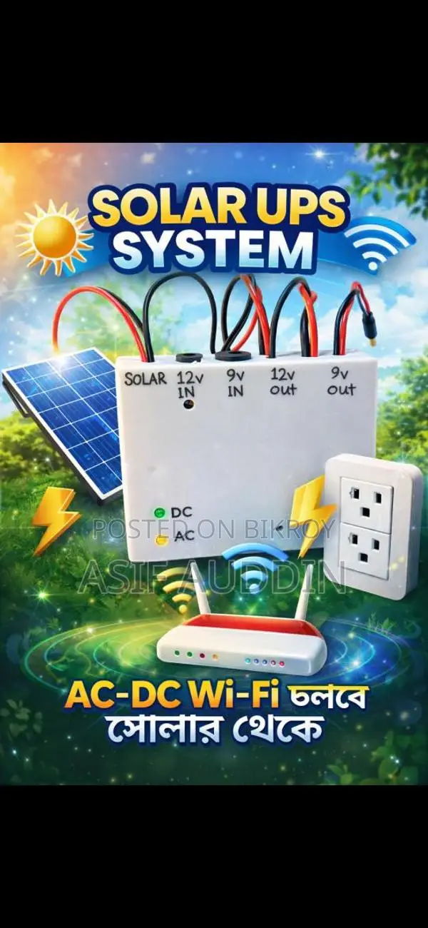 AC-DC Solar System Wi-Fi UPS