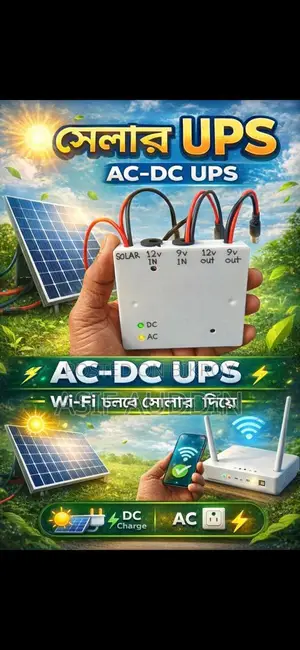 AC-DC Solar System Wi-Fi UPS