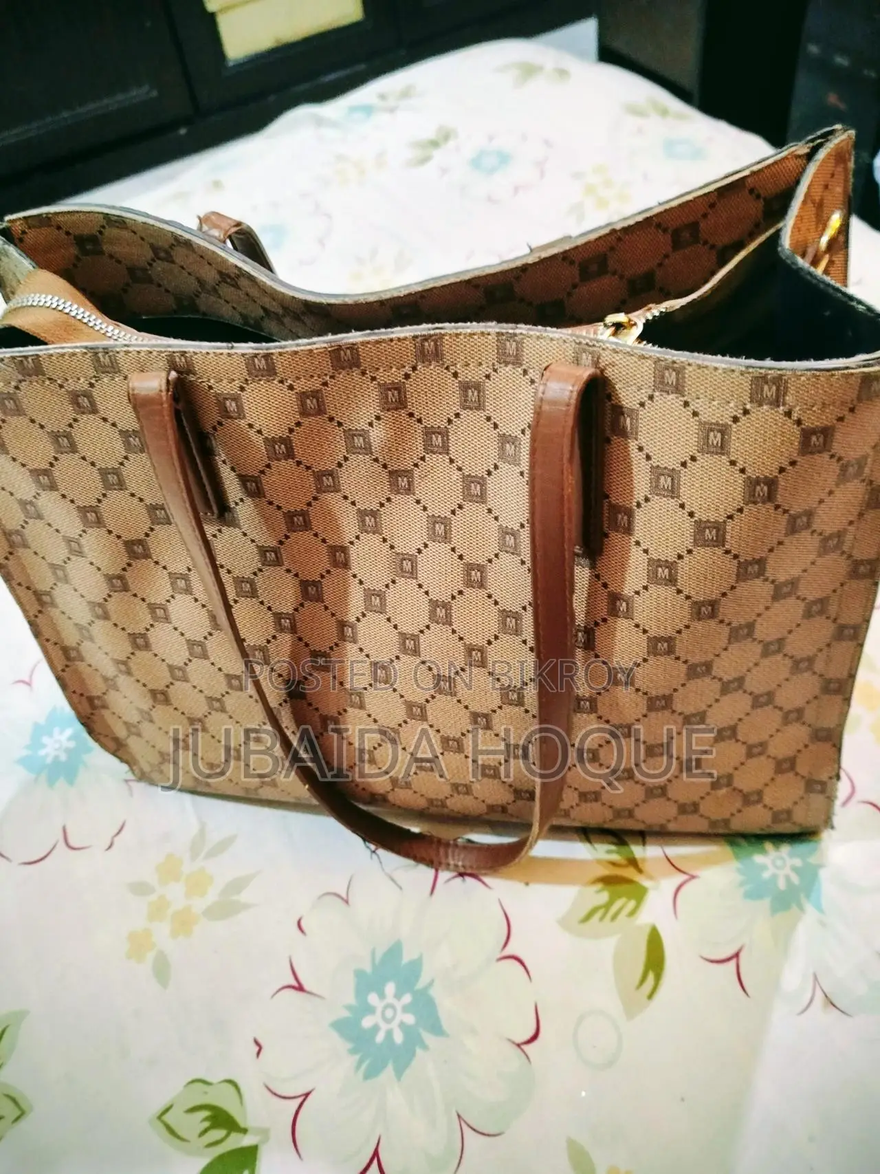 Large Monogram Tote Bag