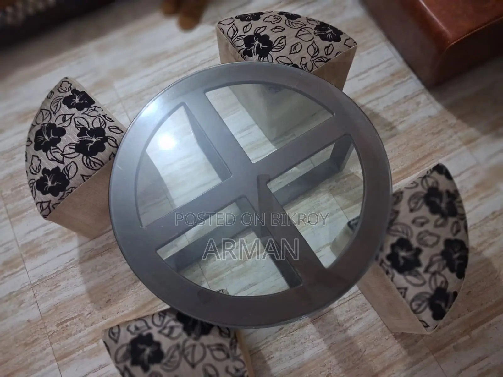 Center Tea Table with Four Seats