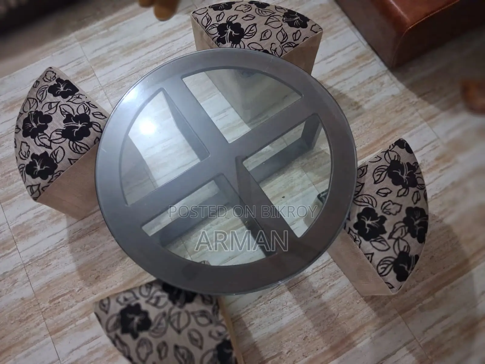 Center Tea Table with Four Seats