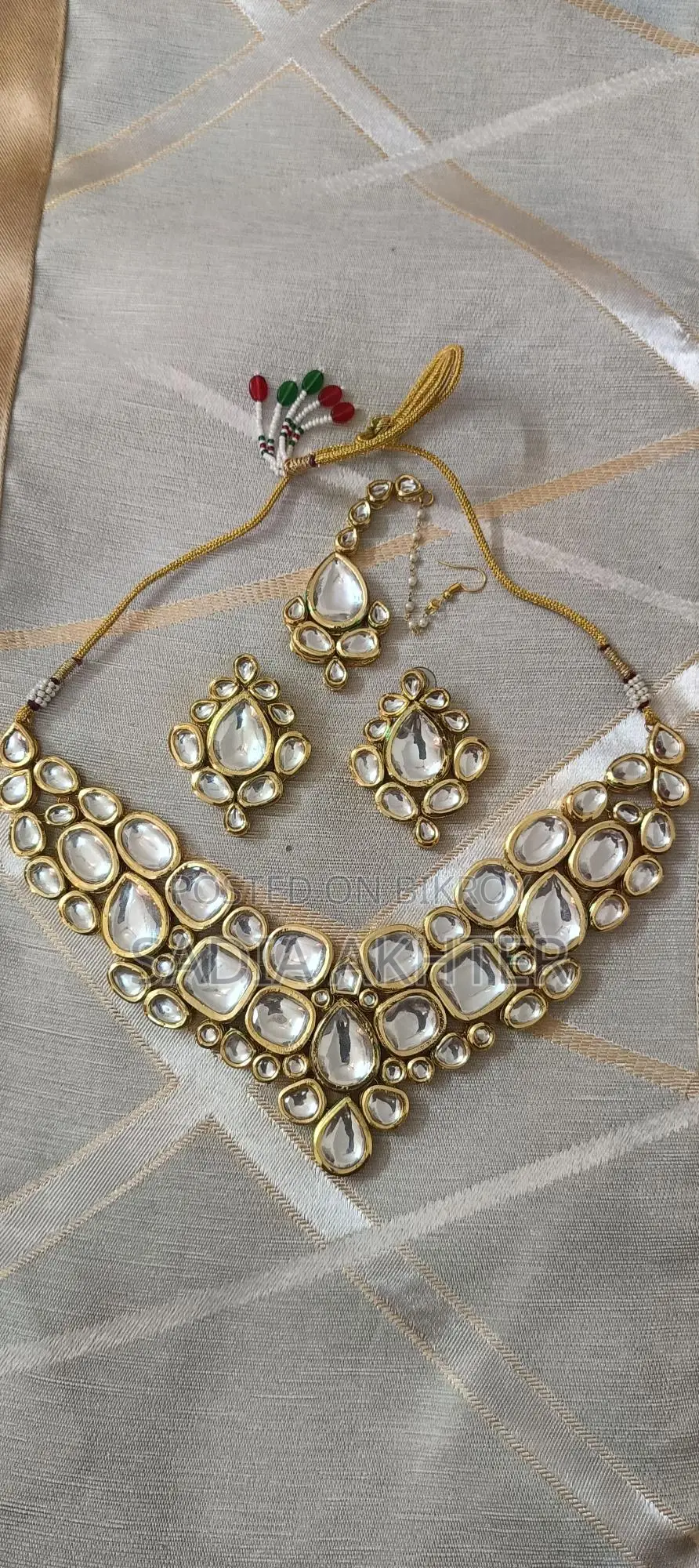 Kundan Necklace Set (Meenakari Work)