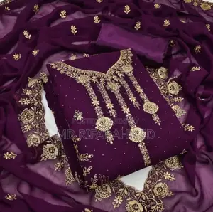 Embroidery Georgette Three Piece