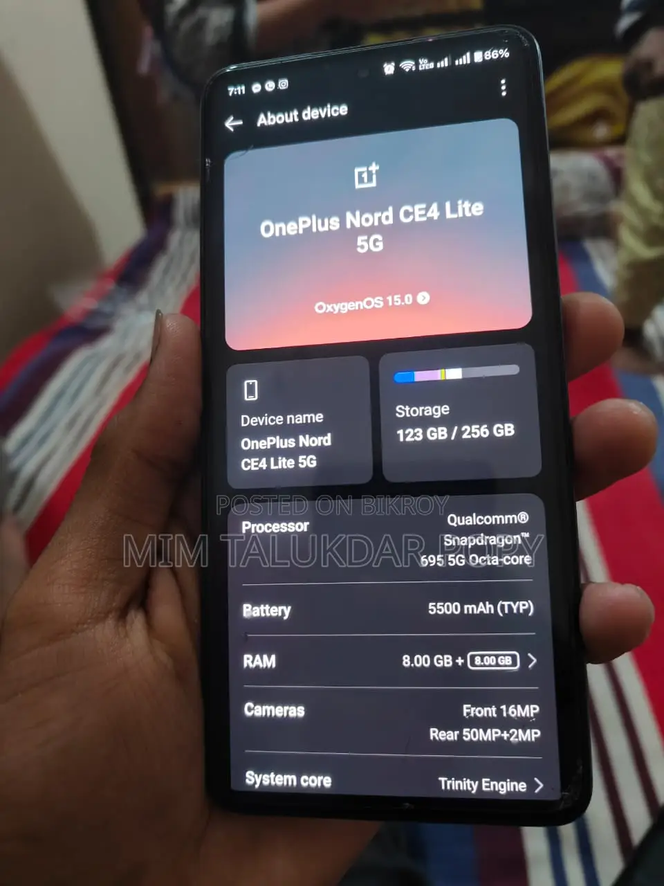 OnePlus Nord CE 5G 4 lite (Used)