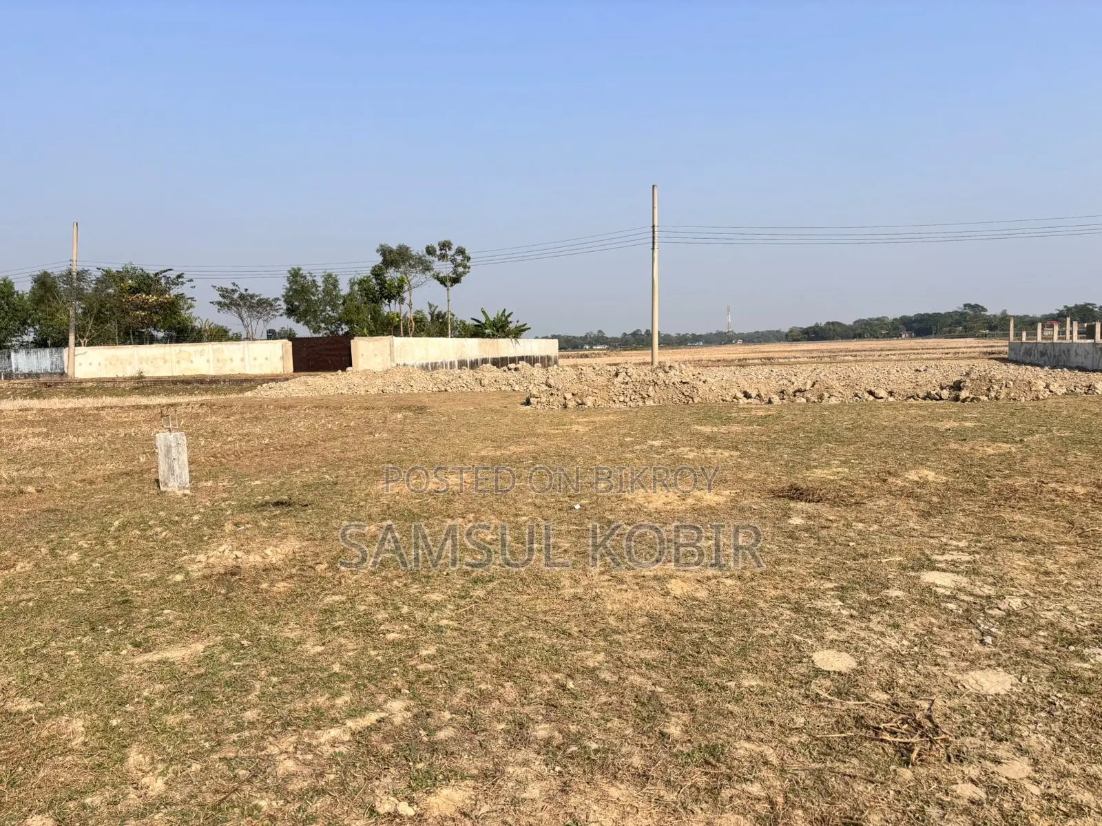 Land for sale, ready for immediate construction