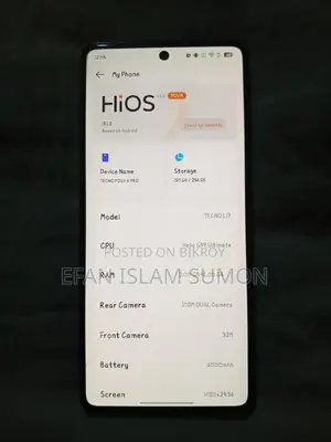 Tecno Pova 6 full fresh (Used)