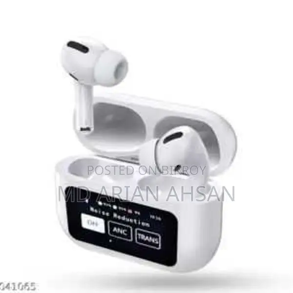 A9 Pro ANC + ENC with Touch Screen Display Airpods