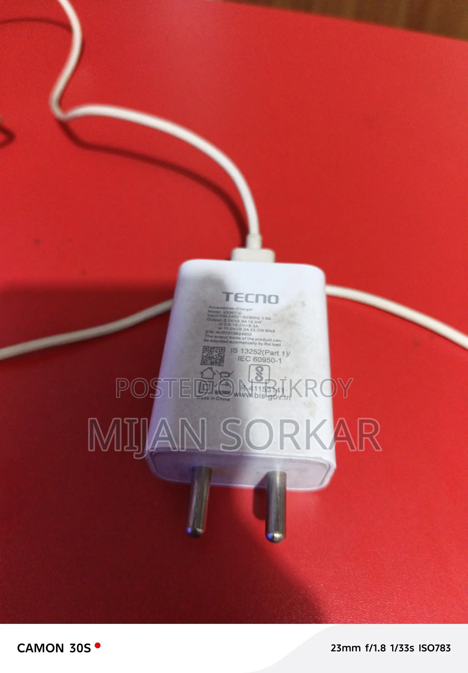 Tecno Camon 30s 8/256 (Used)