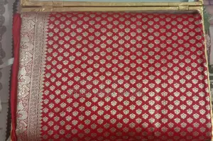 Red Benarasi and Matching Dupatta