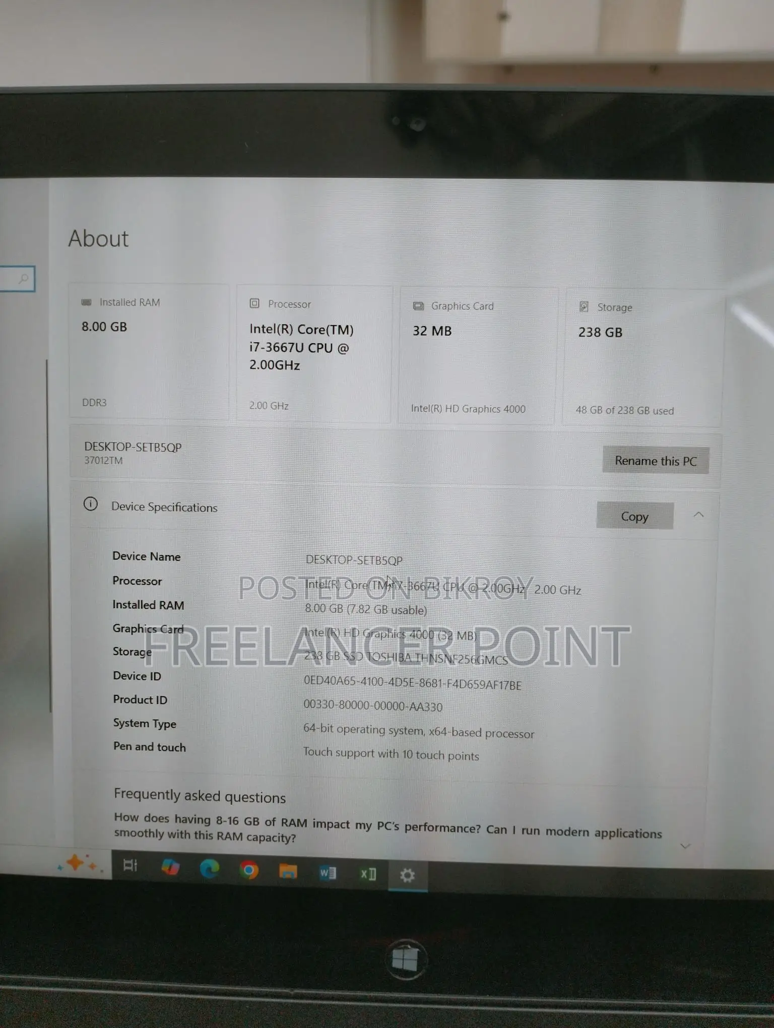 Lenovo Thinkpad Tablet+Laptop For Sell