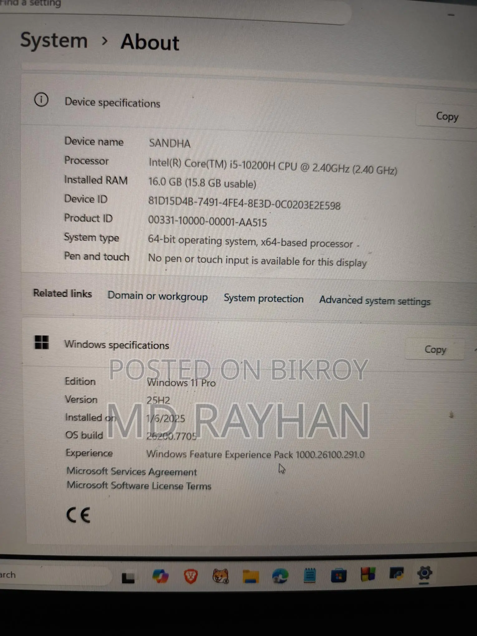 Dell G3 3500 | i5 10th Gen 16GB RAM 4GB Graphics 1TB HDD