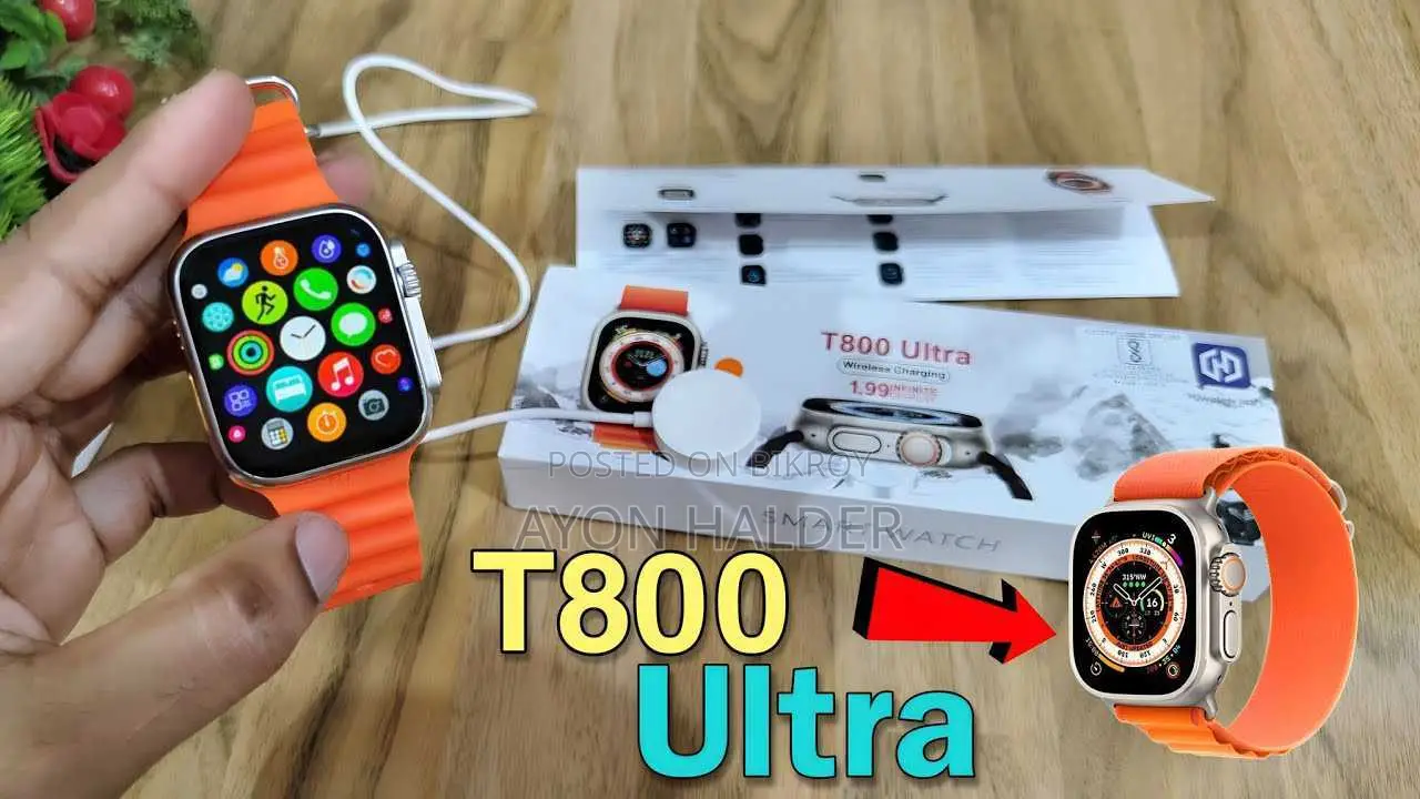 T800 Ultra Smart Watch Black