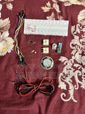 Bread Board, Speaker, Potential Meter, Transistor Audio Amplifier.