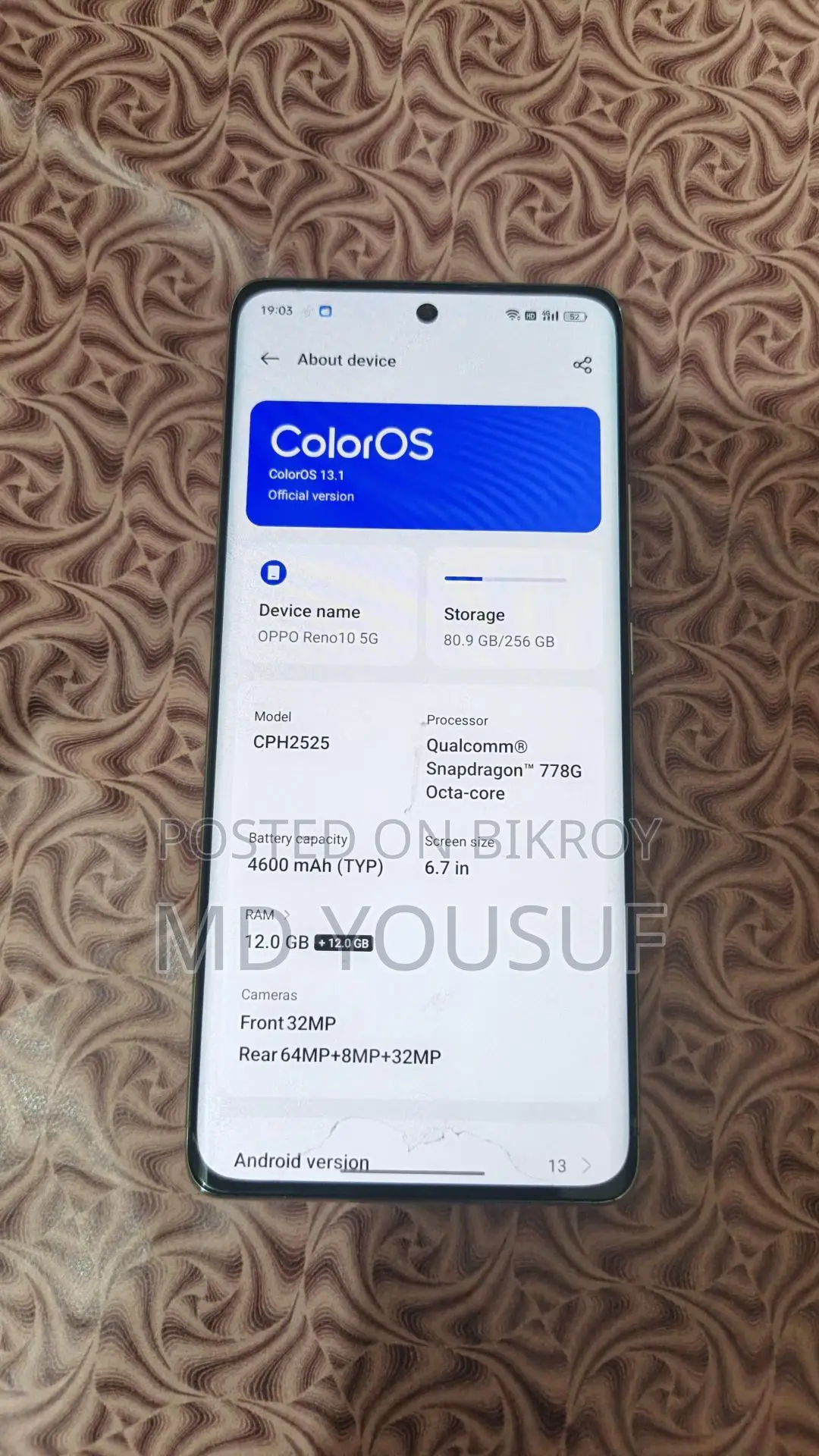 OPPO Reno10 5g (Used)