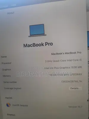 MacBook Pro 13” (2020) – 16GB RAM Excellent Condition