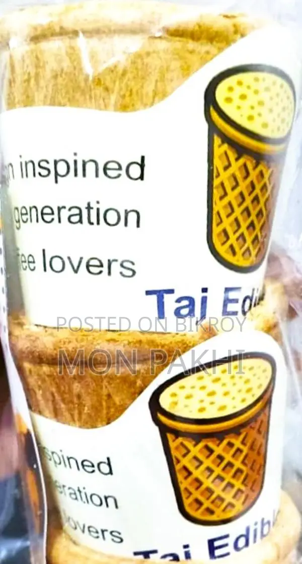 Eat Your Cup with Tea or Coffee