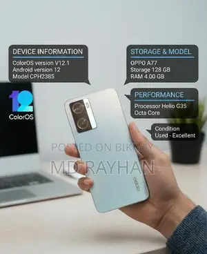 OPPO A77 . (Used)