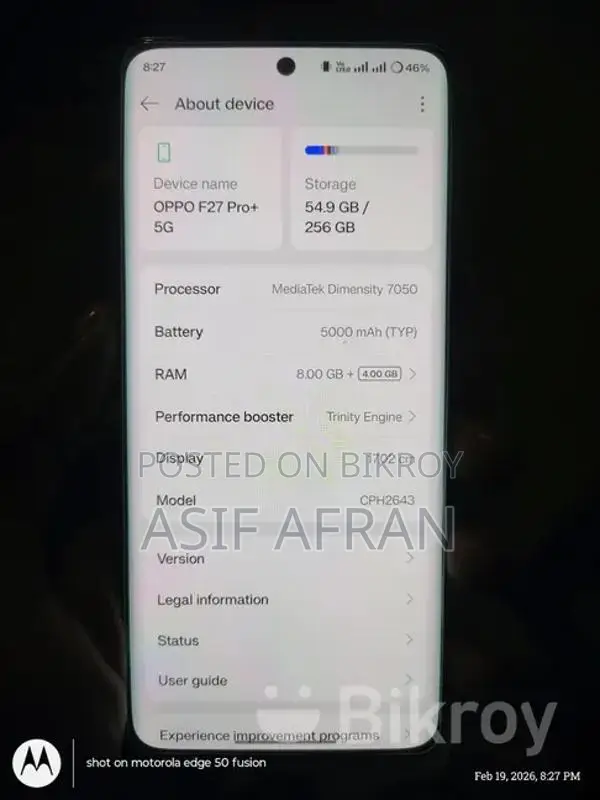 OPPO F27 Pro Plus (Used)