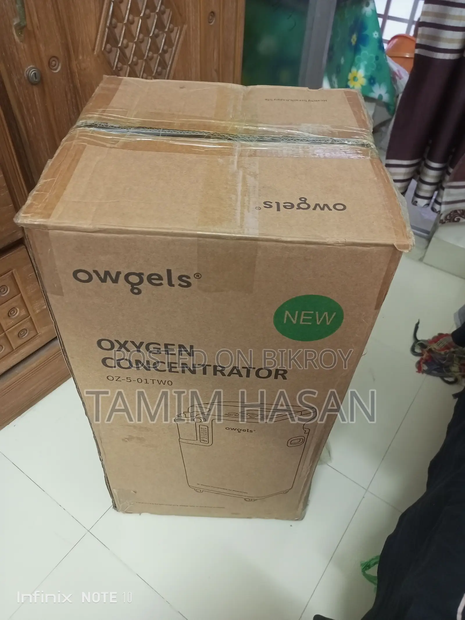 Owgels Oz-5-01tw0 5l/min 24 Hours Oxygen Concentrator