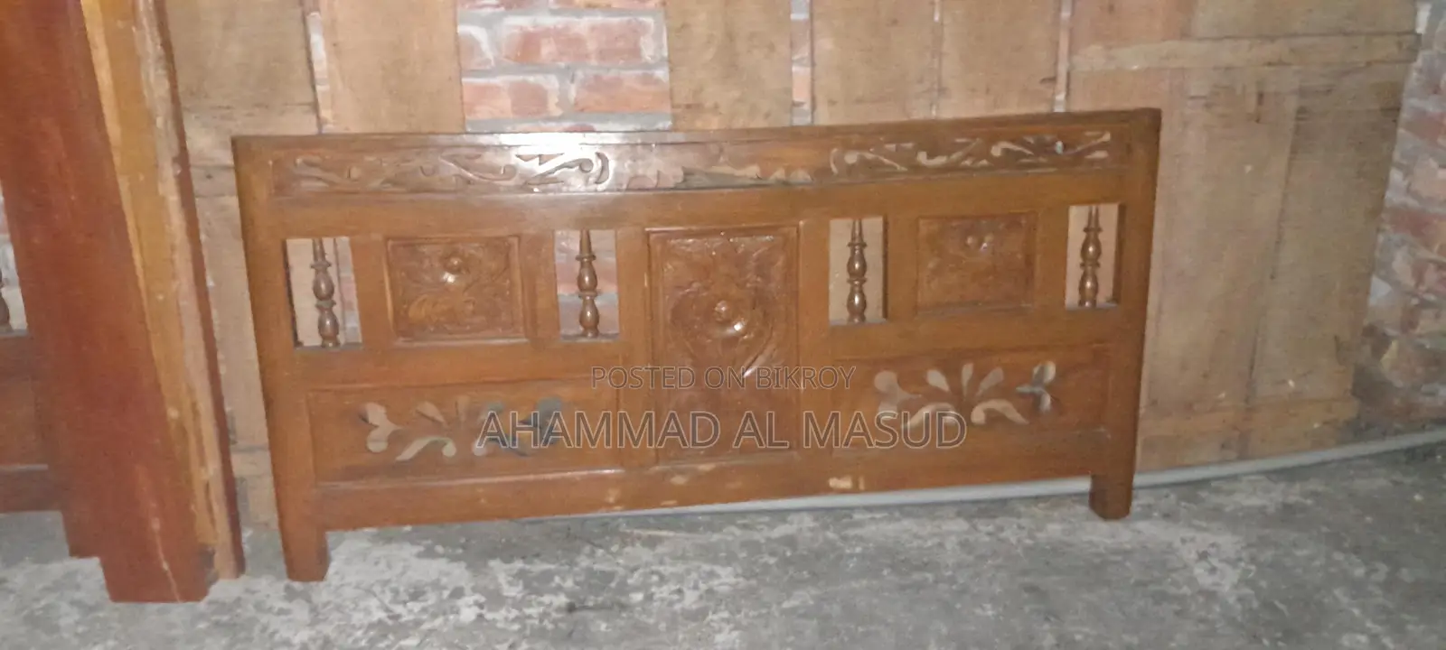 English bed made of local Neem wood.
