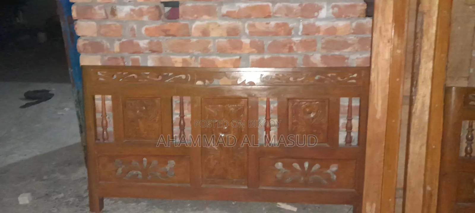 English bed made of local Neem wood.