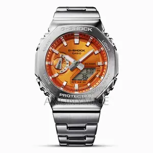 Full Metal G-shock "casioak" | Solar Orange Dial Gm-b2100d