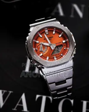 Full Metal G-shock "casioak" | Solar Orange Dial Gm-b2100d
