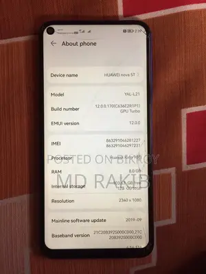 Huawei Nova 5T (Used)
