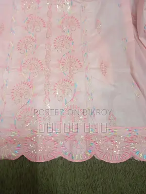 Party Three-Piece Suit (Cotton with Floral Embroidery)