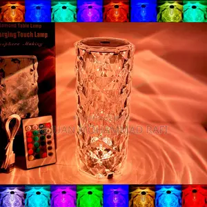 16 Color Crystal Rose Diamond Table Lamp Acrylic for Room