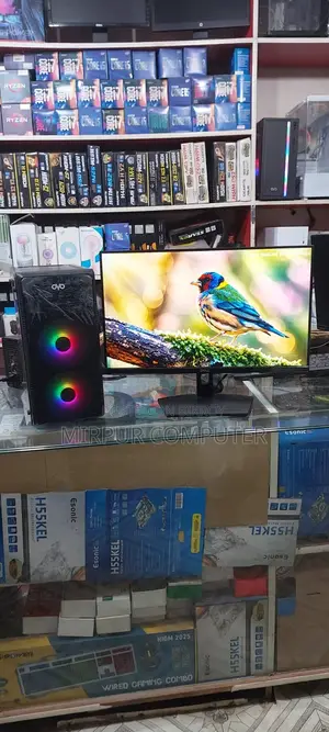 Desktop PC Core i5 8th Gen + Dell 22" LED Borderless + 8GB RAM + 256GB SSD