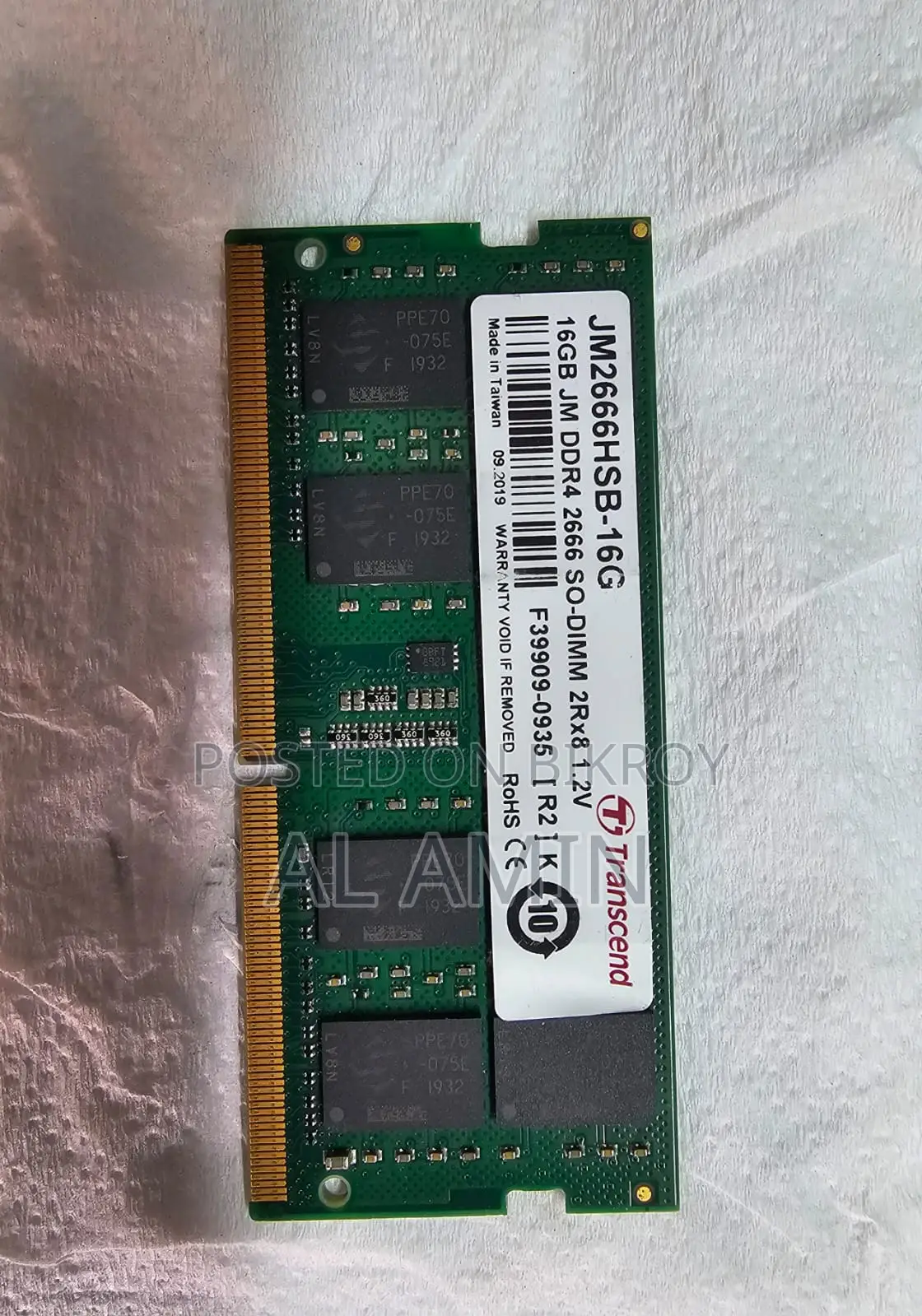 Transcend DDR4 16GB Laptop RAM
