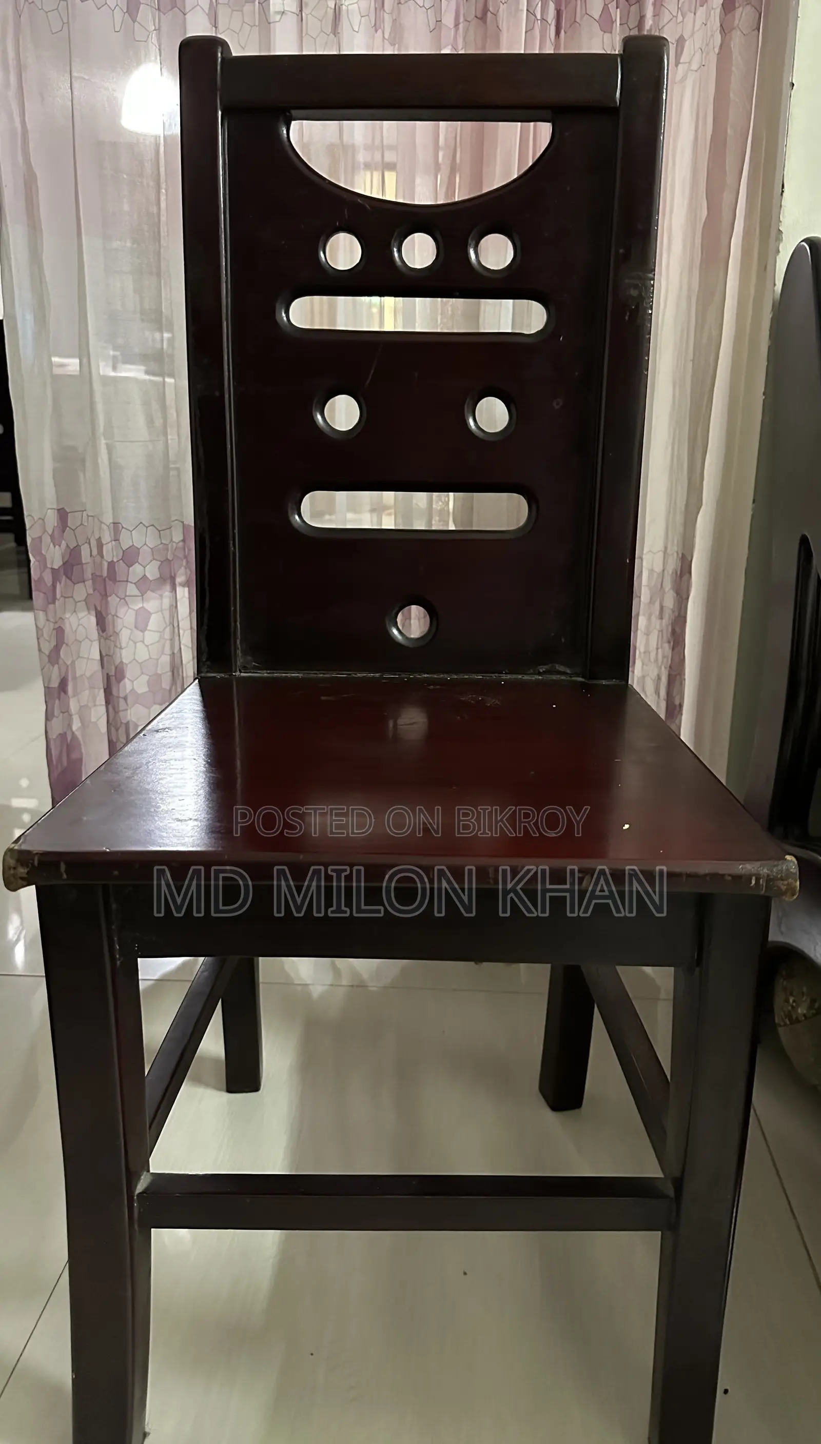 6 Used Good Condition Dining Chairs
