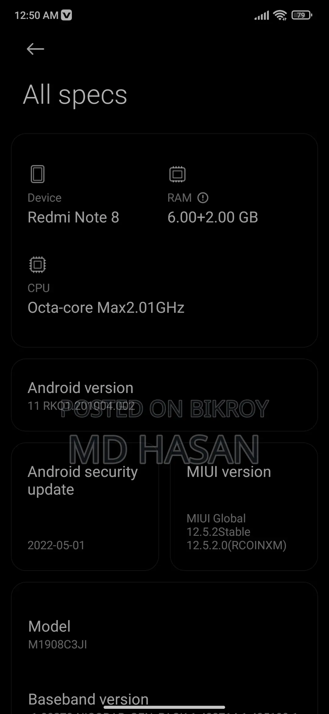 Xiaomi Redmi Note 8 (Used)