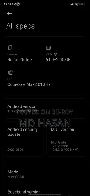 Xiaomi Redmi Note 8 (Used)