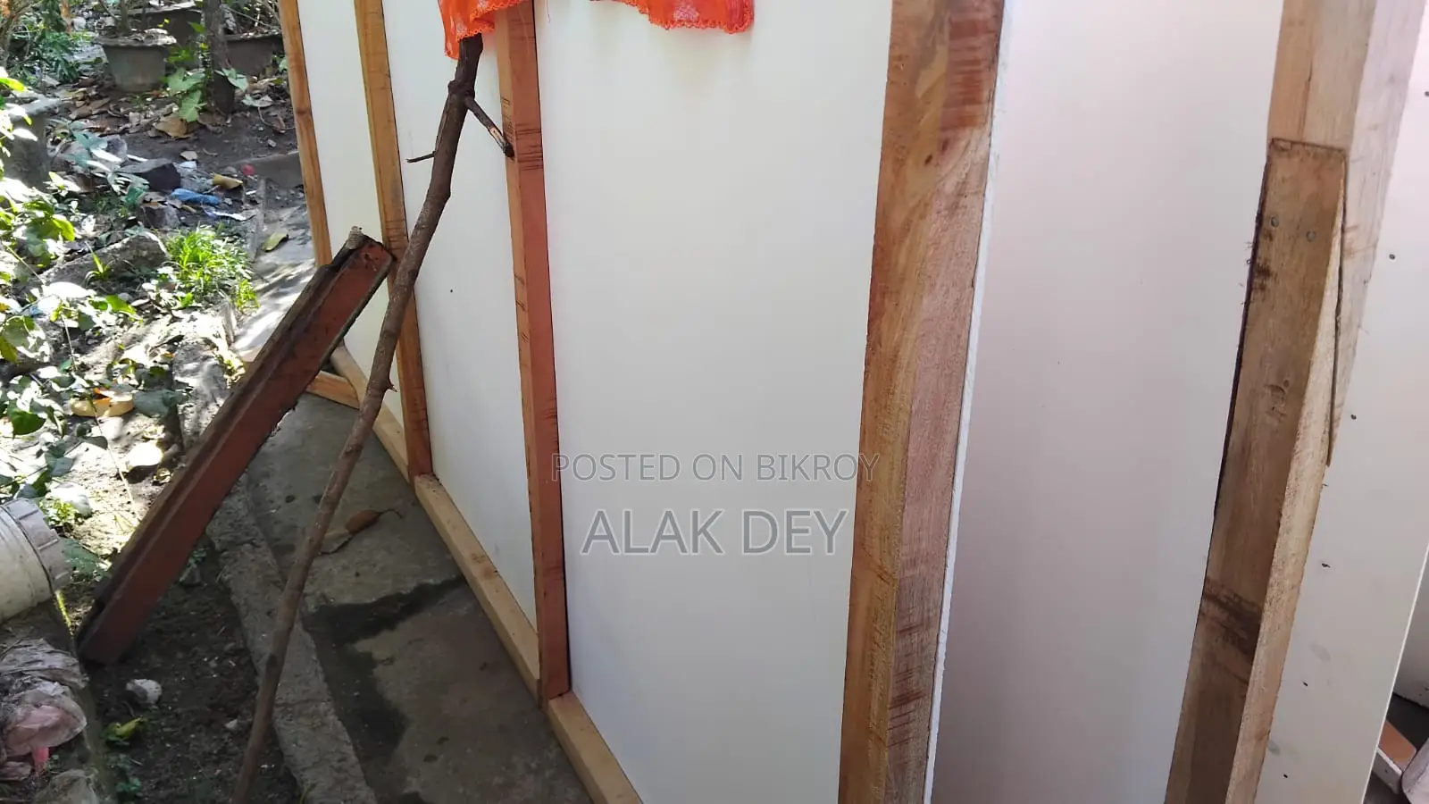 Partition made of Pvc Board and Mahogany wood