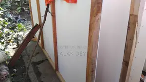 Partition made of Pvc Board and Mahogany wood