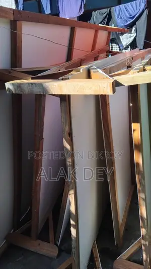 Partition made of Pvc Board and Mahogany wood
