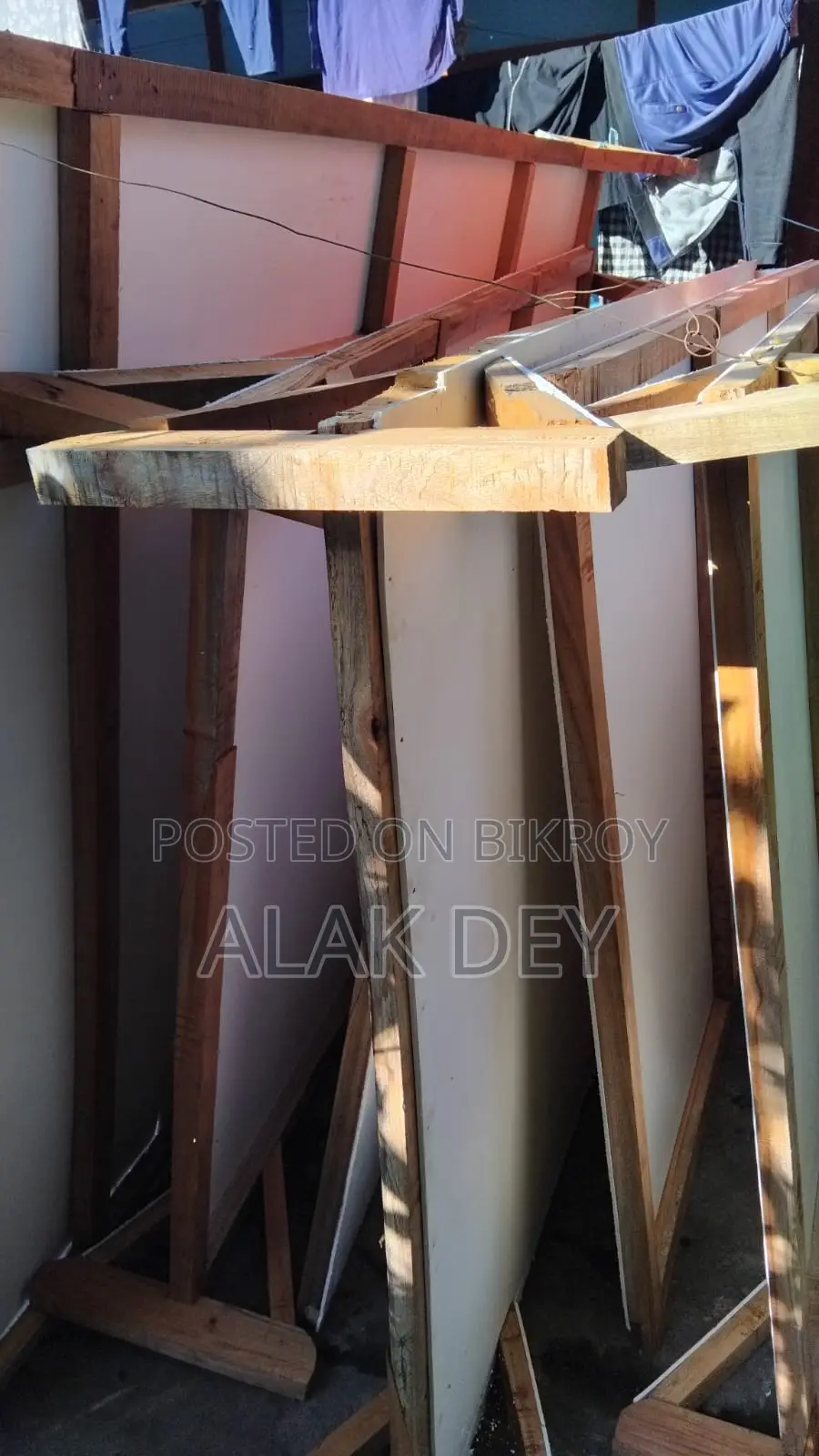 Partition made of Pvc Board and Mahogany wood